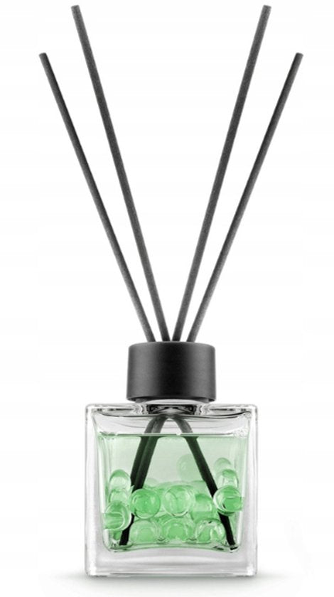 Elix - Geurstokjes - Geurstokjes met Kralen - Luchtverfrisser - Interieur Parfum Diffuser – Geurstokjes Langdurige Geur - Decoratieve Aroma Diffuser - voor Woonkamer & Badkamer - 100 ml - Vineyard Essence