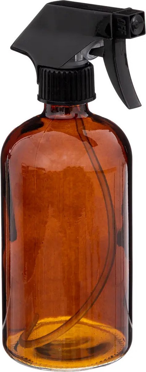 5Five Vaporisateur pour plantes d'une contenance de 450 ml - 2x - verre - marron transparent - tête de pulvérisation - 21 cm