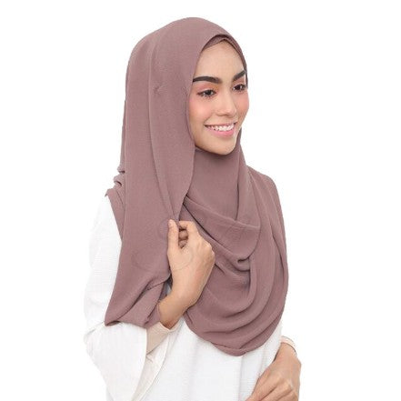 Instant Chiffon-Hijab mit Doppelschleife