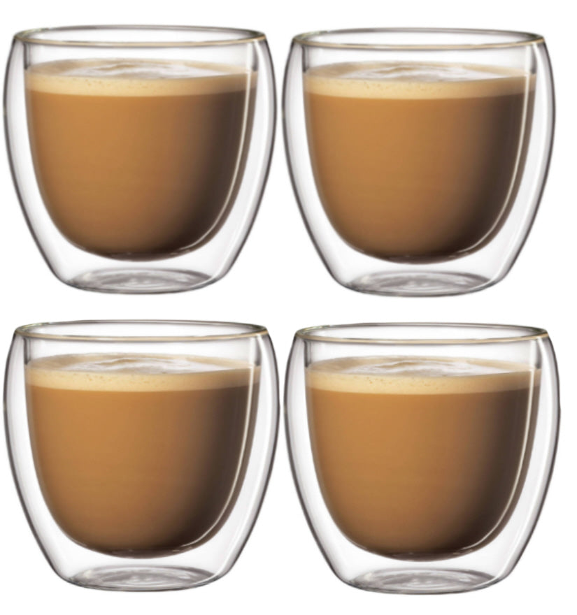 Doppelwandige Gläser - 250 ml - 4 Stück