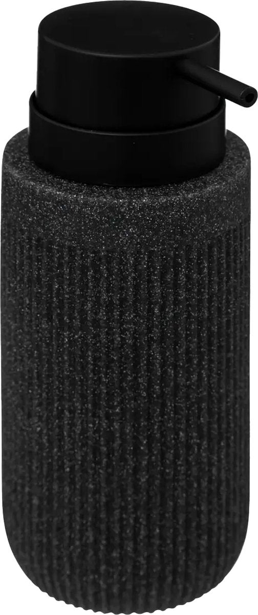 5Five Soap Pump / Soap Dispenser Onyx - anthracite - polystone - 17 x 7 cm - 350 ml