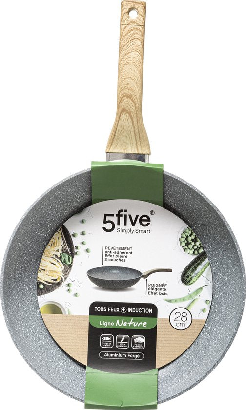 Secret de Gourmet - Poêle - Compatible tous feux - gris - Diamètre 28,5 cm