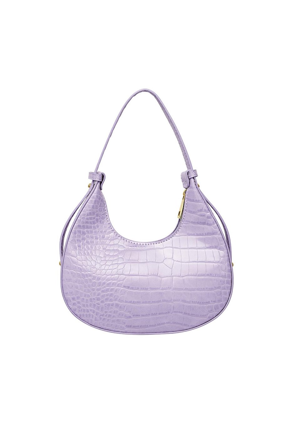 Lila Women's Handbag - Compact Faux Leather Handbag with Print - 22x12x7 cm -