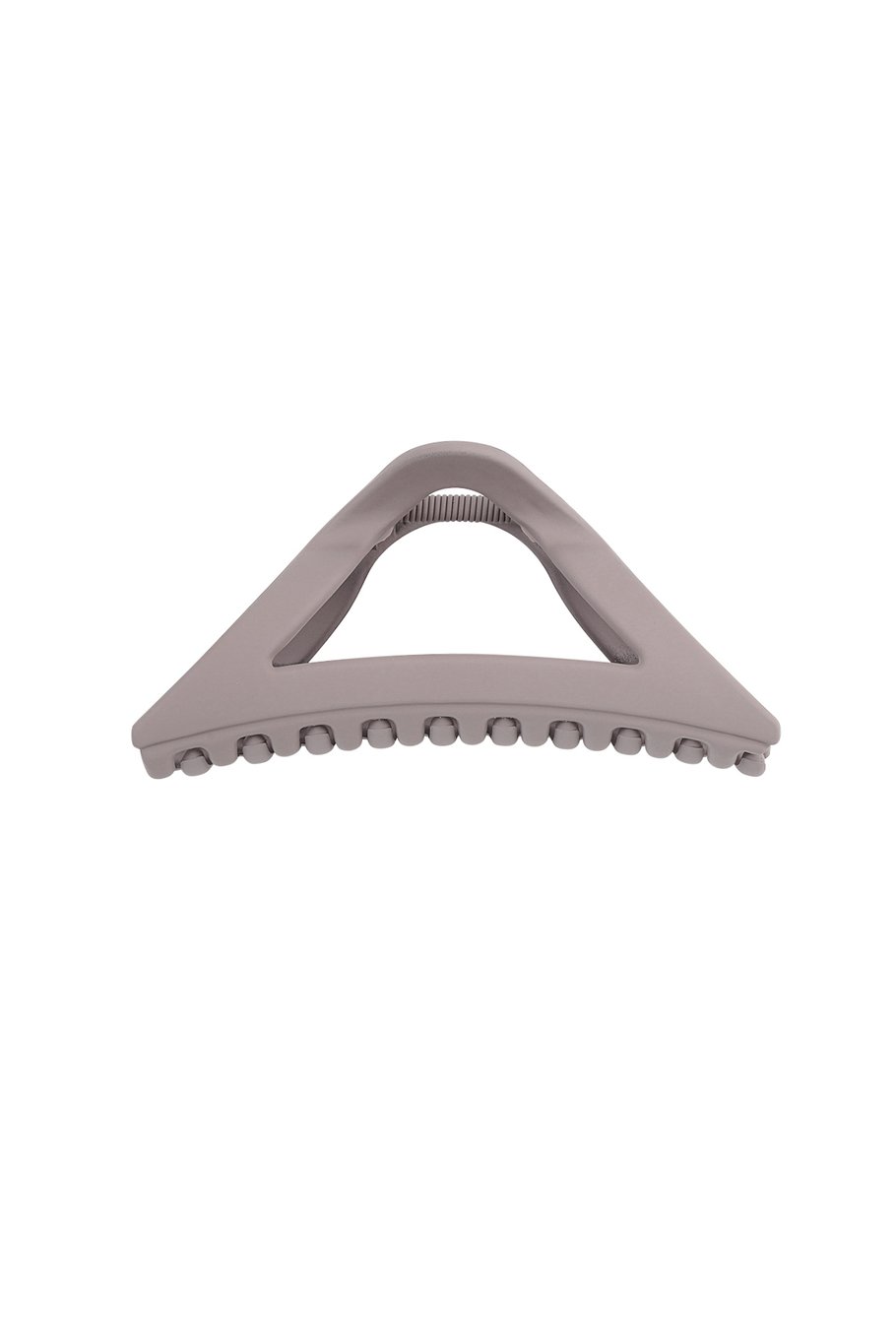 Dreieckige Haarspange - Camel Kunststoff Haarclip - 11,5 cm