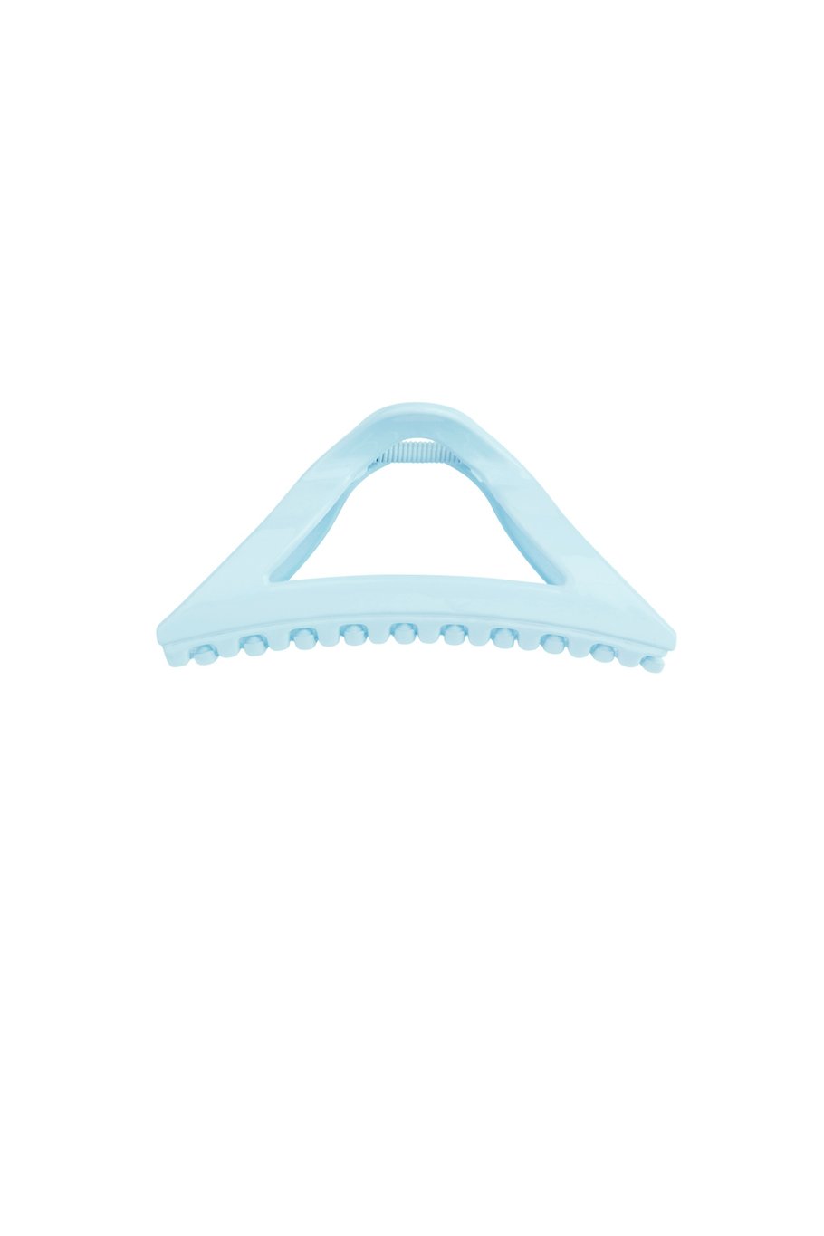 Hellblaue Dreieck-Haarspange – sommerliches Design – Kunststoff – 11,5 cm