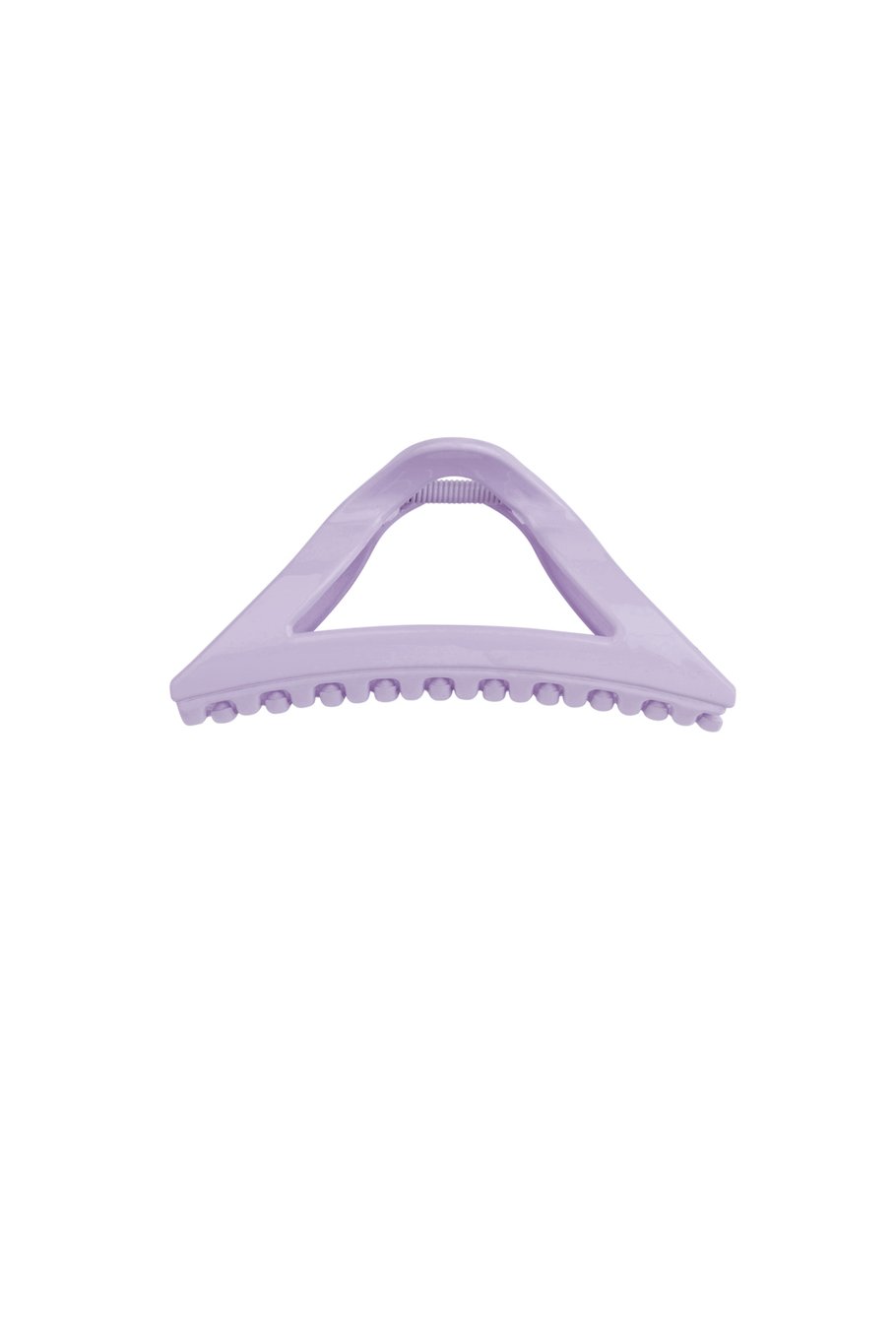 Lila Dreiecks-Haarspange – Sommerliches Design – Kunststoff – 11,5 cm