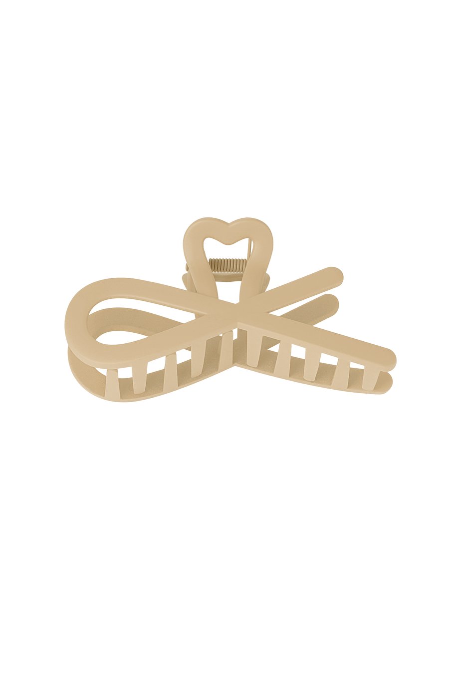 Haarspange Locken Wellen - Kunststoff Haarspange - 11 cm - Sandfarben