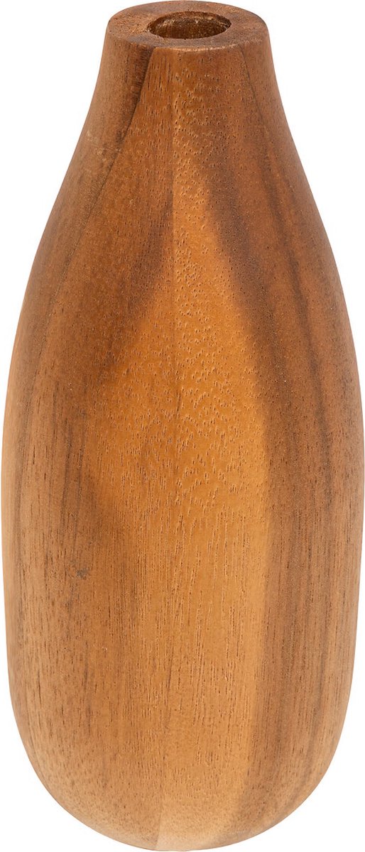 Atmosphera Siera Akazienvase für 1 Blume Ø10xH18cm - Braun