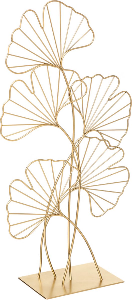 Dekorative goldene Blätter mit Sockel