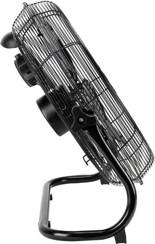 Klausberg 7517 - Bodenventilator 45 cm - Schwarz - 100W - 3 Geschwindigkeitsstufen