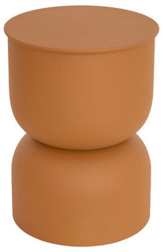 Atmosphera – Totem Coffee Table Palomba – Ochre Ø 31 cm Steel H 41.8 cm – No Assembly