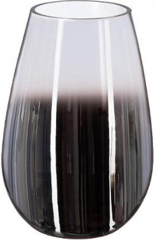 Glazen Vaas - gerookt glas - Smoke glas - H 23 cm