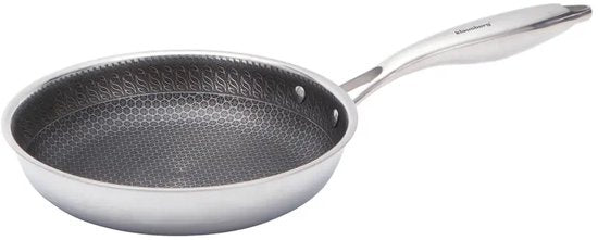 Klausberg 9021 - Poêle à frire, revêtement antiadhésif à structure nid d'abeille - 20 cm - 3 couches - acier inoxydable 304 - sans PFOA