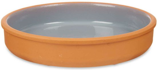 La Dehesa Tapas Servierschale - 2 Stück - Terrakotta - grau - D23 x H4 cm - zum Servieren von Snacks - Auflaufform - rund