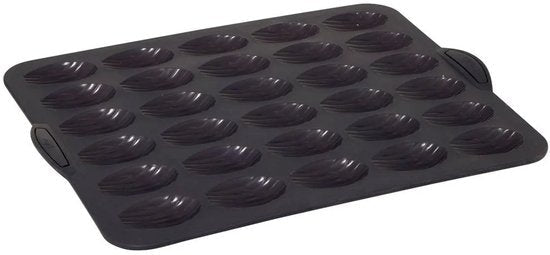 Silicone TOP Maxi silicone 30 madeleine mold - reinforced metal frame - non-stick - 40.1 x 30.7 x 2.0 cm - oven and freezer safe - 100% Platinum Silicone