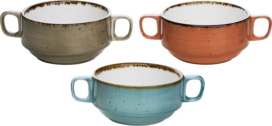 Cosy & Trendy Brisbane Soup Bowls ø 10 cm / 200 ml - 3 Pieces