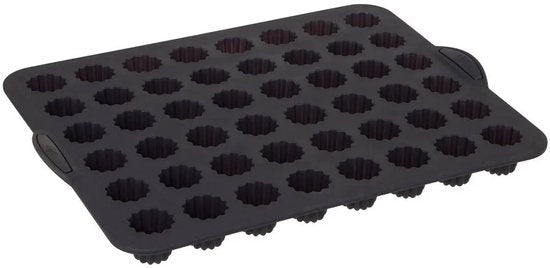 Silicon TOP Maxi silicone 48 canelé mold - reinforced metal frame - non-stick - 40 x 30.5 x 4 cm - suitable for oven & freezer - 100% Platinum Silicone