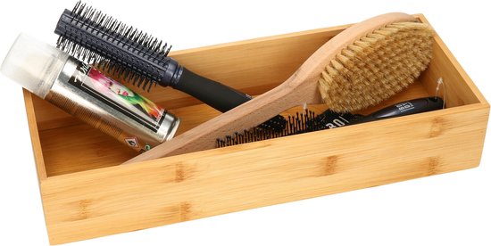5Five Range-cou verts/organisateur de cuisine - Ensemble de 3 pièces - 1 compartiment - Tidy Smart - bois de bambou - 38 x 15 x 7 cm
