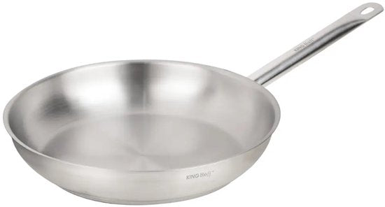Poêle à frire en acier inoxydable Kinghoff KH-2020 – Ø 28 cm – Sans revêtement antiadhésif