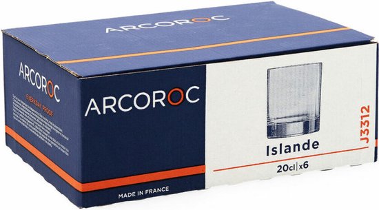 Arcoroc Islande tumbler glass - 200 ml - 6 pieces
