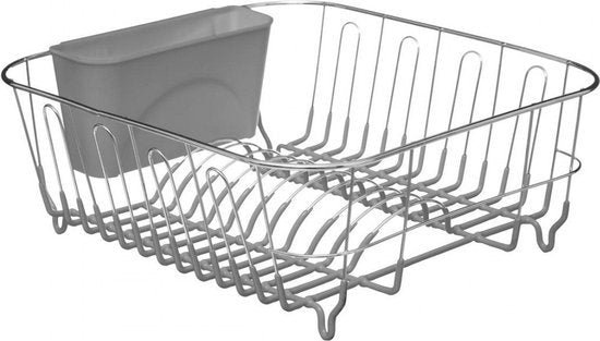 Secret de Gourmet afdruiprek (afwasrek) – grijs metaal, 36 x 32 cm – foto 2