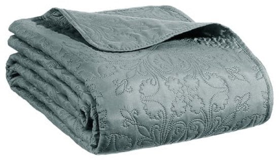 Atmosphera Arabesque bedsprei met 2 kussenslopen – 240 x 260 cm, blauw