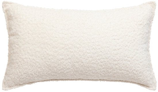 Bench Cushion - Throw Pillow - Decorative Pillow - Lumbar Pillow Living Room - Rectangular - Polyester - 30 x 50 cm - Ivory