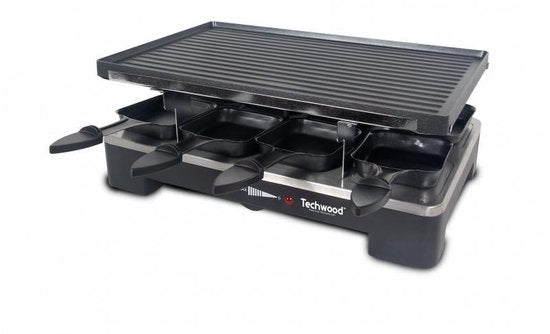 Techwood – Raclette – grill – reversible baking/grill plate – 8 people