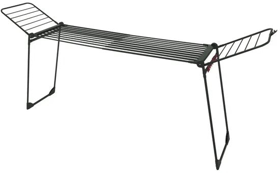 Kinghoff Opvouwbaar Droogrek XXL – Tot 25 kg – 210-290 cm – Zwart