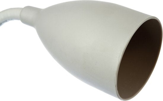 Atmosphera Klemm-Schreibtischleuchte – Design Light Classic – grau – H43 cm – Leseleuchte