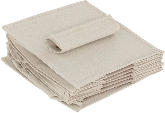 Kledingkast hang organizer 10-vaks Five® - Dressy + - Beige