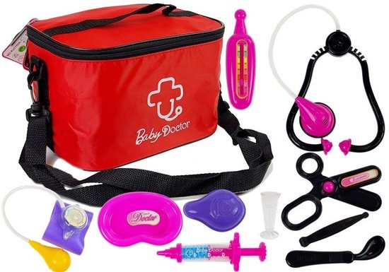 Toy doctor set - junior doctor set in a bag - baby doctor set