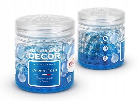 Elix Jelly Pearls luchtverfrisser Ocean Fresh – geurparels, 150 ml