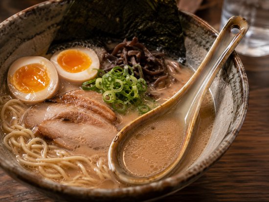 MPLCo keramische ramen lepel – Aziatische soeplepel en noodle lepel, lichtbruin – foto 2