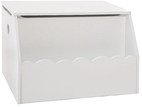 Opbergkist wit met wolken – opbergbak van 57,5 x 38 x 38 cm – foto 6