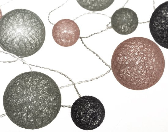 Atmosphera String Lights - 20 illuminated spheres - multi-colour mix - 210 cm - batteries