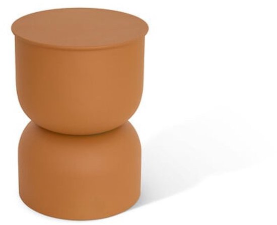 Atmosphera – Totem Coffee Table Palomba – Ochre Ø 31 cm Steel H 41.8 cm – No Assembly