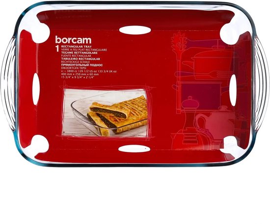 Secret de Gourmet - Rectangular oven dish - Transparent glass - 40 x 25 cm - 6 litres