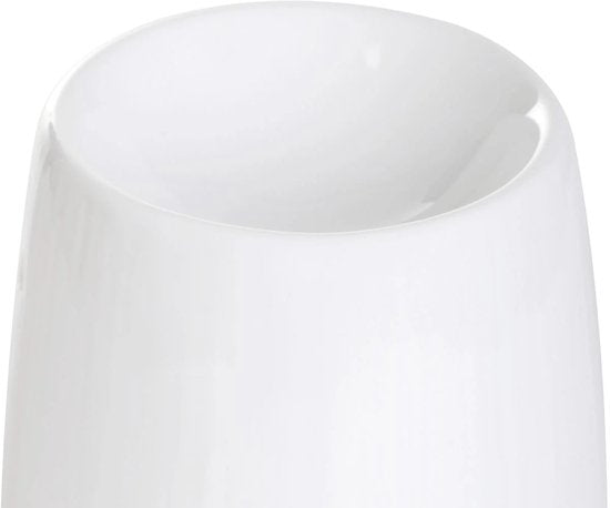 Homla - Fires Wax Burner - Aroma Burner - Including Scented Wax - Fragrance Diffuser - for Living Room & Bathroom - Decoration Gift - Ceramic with Fresh Linen Wax - White