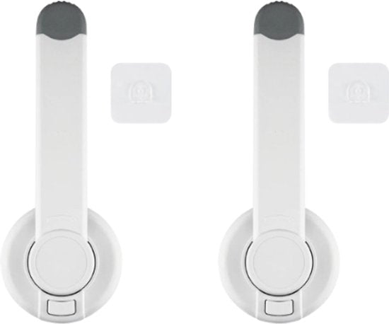 Accessoires pour poussette SIPO - Verrou de siège de toilette - Sécurité enfant pour WC - Lot de 2 - pour enfants - Sans perçage - Blanc