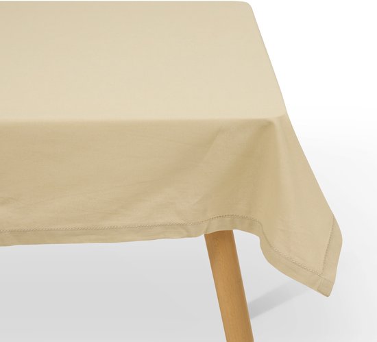 Atmosphera Tafelkleed - beige - katoen - 240 x 140 cm - rechthoek - tafellaken