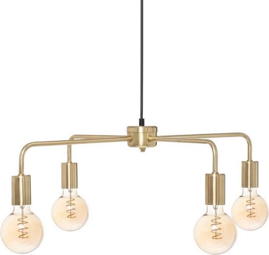 KELI Lam pe suspendue en métal 4 têtes - E27 - 40 W - ˜69 cm - Or