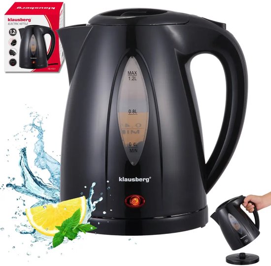 Klausberg KB-9001 - Bouilloire - 1,2 litre - Noir - 1100 watts