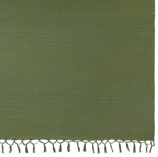 Atmosphera Cotton Throw - Blanket - 160 x 220 cm - Khaki