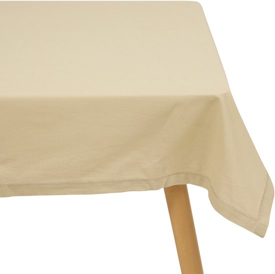 Atmosphera Tischdecke - beige - Baumwolle - 240 x 140 cm - rechteckig - Tischtuch