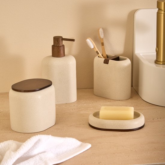 5Five Argiléo Wattenhouder - 12x9x10cm - Beige