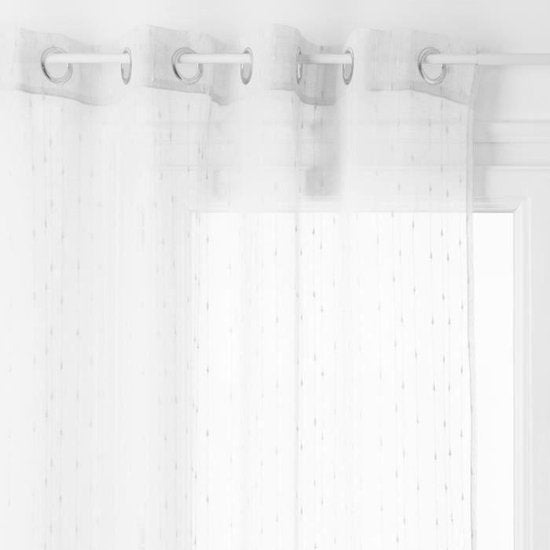 Anissa vitrage gordijn wit – transparant en lichtdoorlatend, 140 x 240 cm