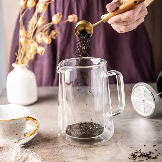 Cafetière à piston Klausberg - Verre - Couleur cuivre - 600 ml - Presse française - Cafetière - Modèle KB7724
