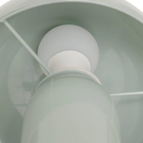 Atmosphera Lito paddenstoellamp – retro tafellamp, celadongroen, Ø 20 cm – foto 3