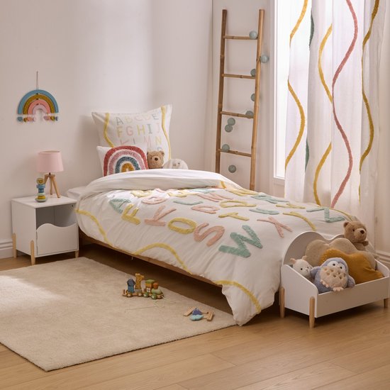 Atmosphera Kids Alfabet Dekbedovertrek set met 1 kussensloop 140 x 200 cm / 65 x 65 cm